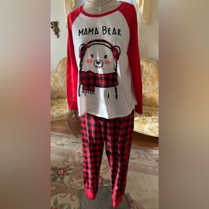 Cuddl Duds NWOT women’s Mama Bear PJs size L